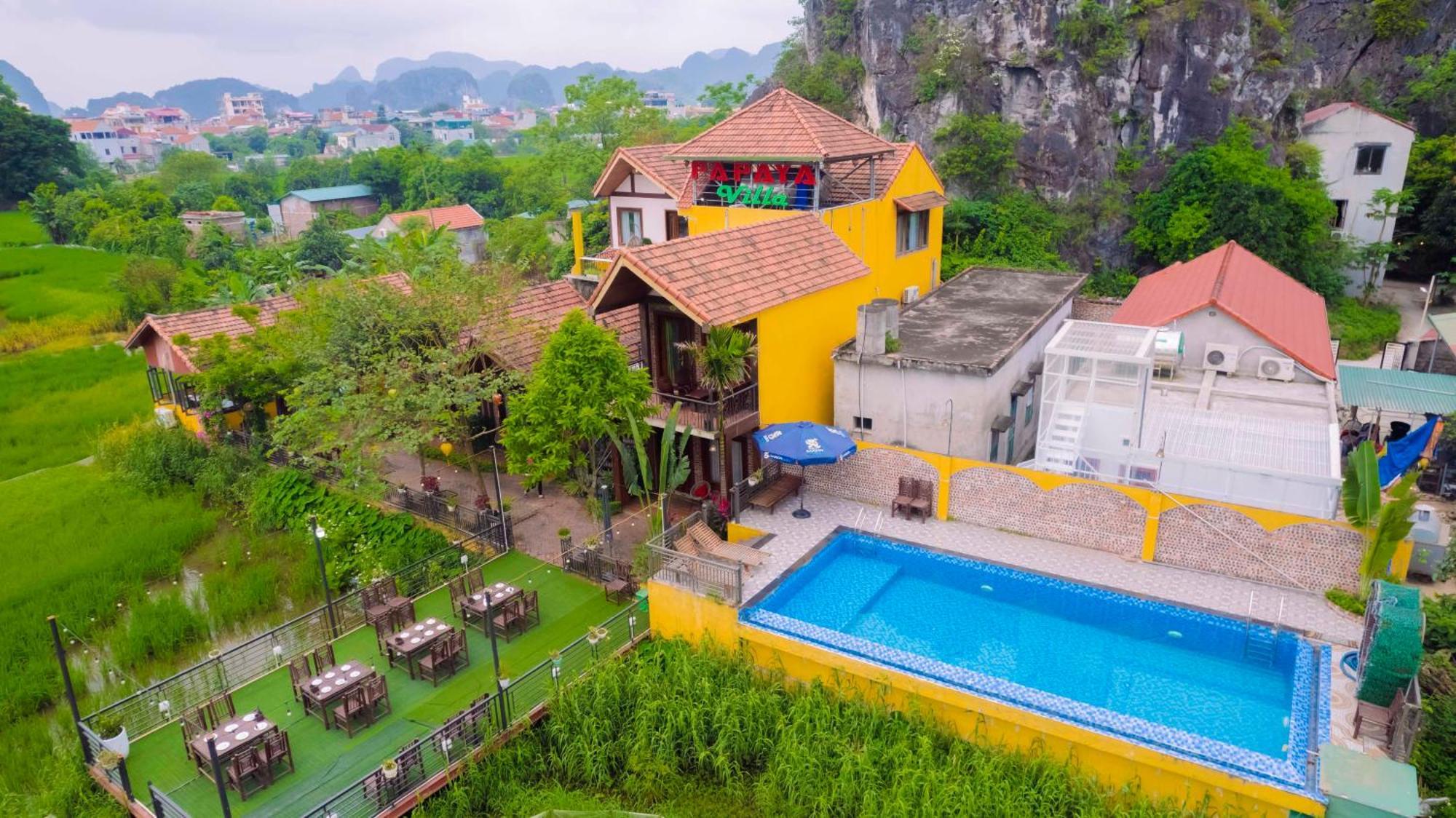 Appartement Papaya Bungalow & Rice Fields à Ninh Bình Extérieur photo
